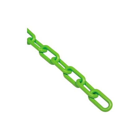 Gec Global Industrial Plastic Chain Barrier 1-1/2inx50L Safety Green 30014-50GL